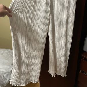 White evening pants